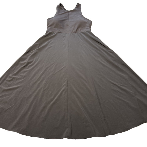 Athleta WINONA Midi Support Racerback Dress Black Sz M Petite Active Sleeveless - Picture 3 of 12